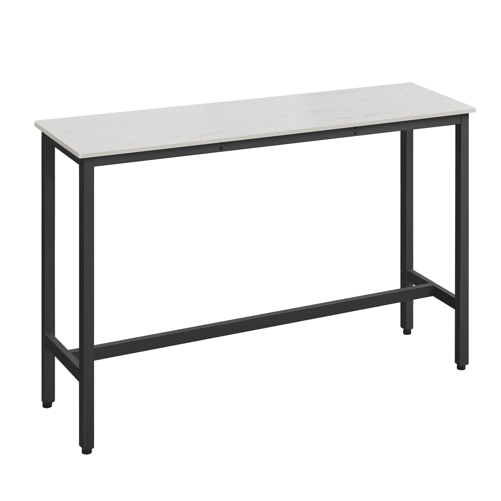 VASAGLE Bartisch, Küchentisch, Küchentresen, rechteckiger Stehtisch, Metallgestell 140 cm