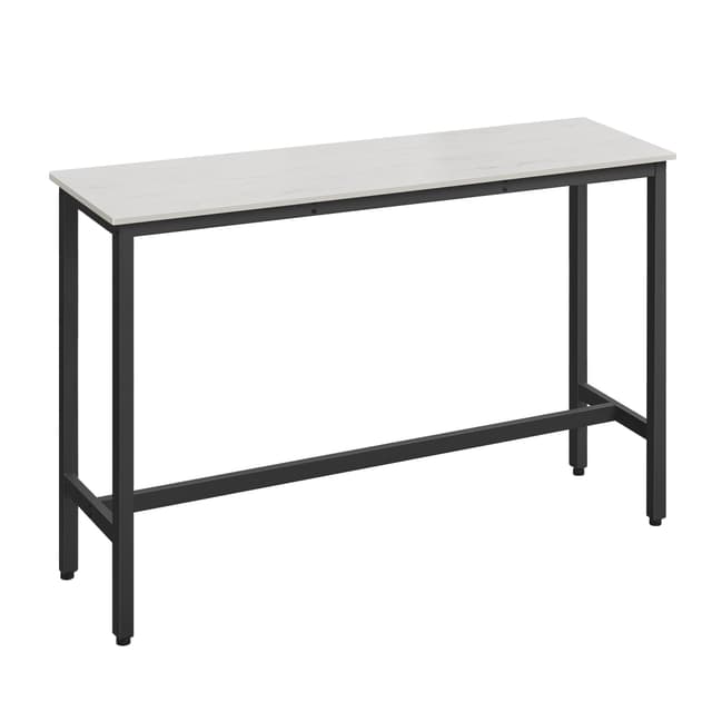 VASAGLE Bartisch, Küchentisch, Küchentresen, rechteckiger Stehtisch, Metallgestell 140 cm