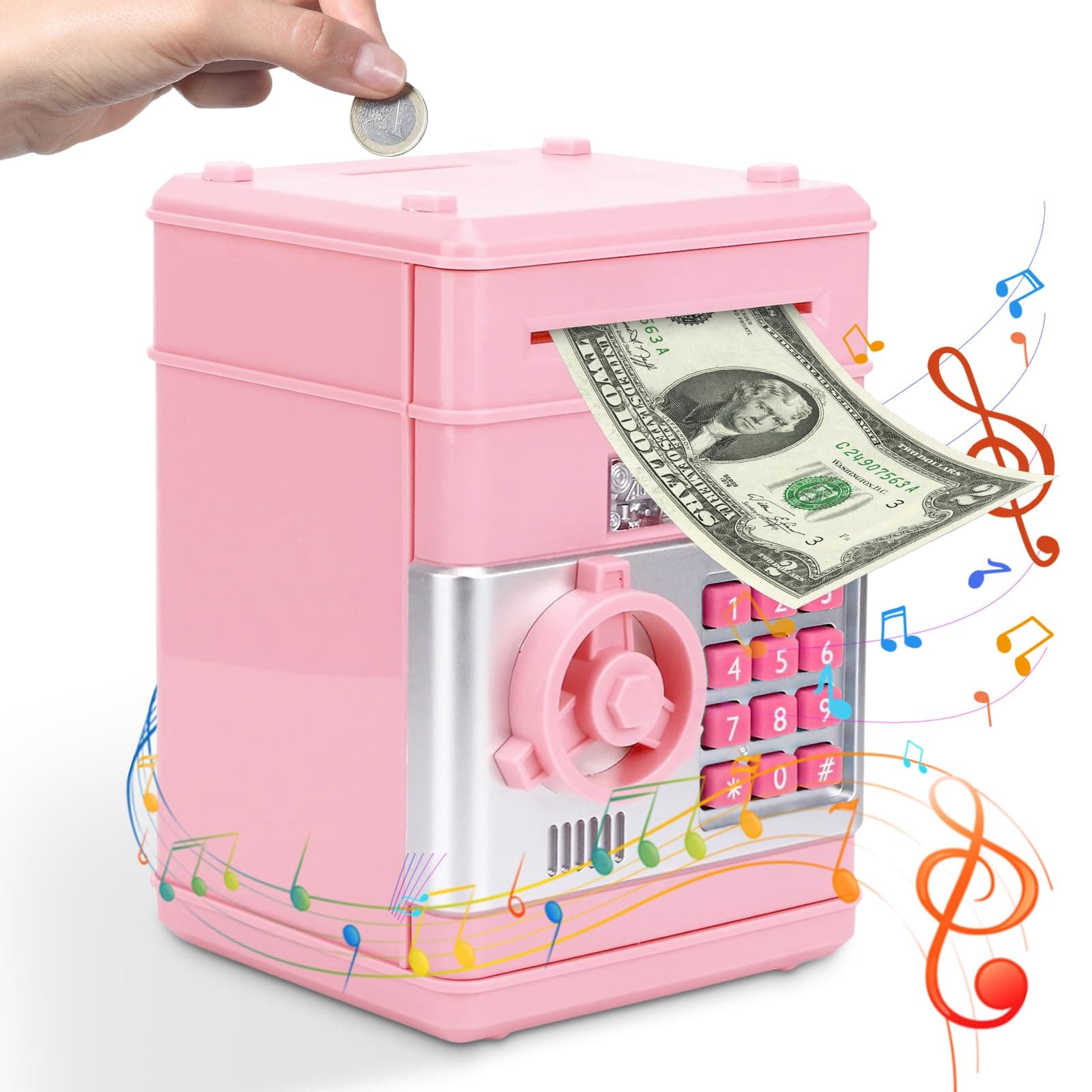 🎁 Elektronische Spardose für Kinder - Tresor mit Code und Musikmodus