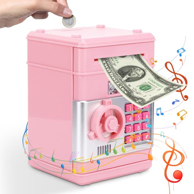 🎁 Elektronische Spardose für Kinder - Tresor mit Code und Musikmodus