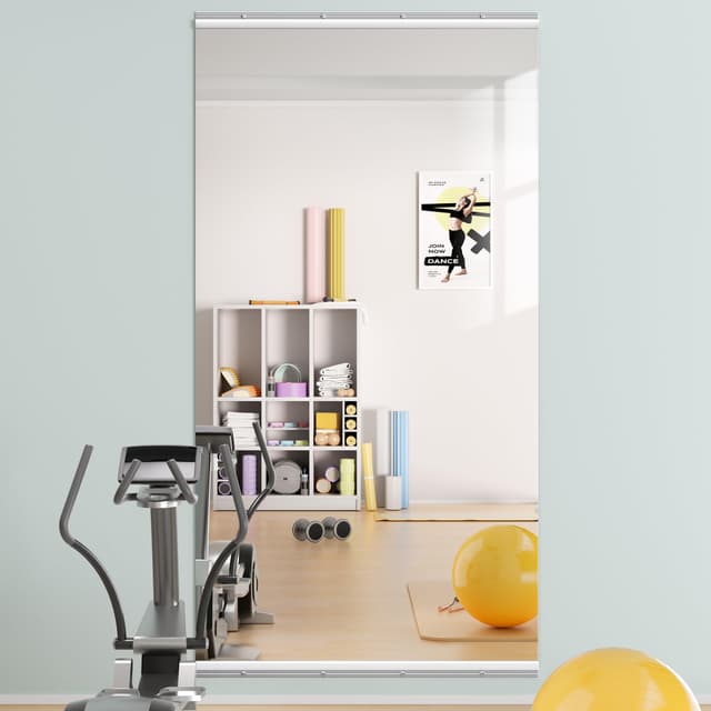 Fitnessspiegel 200x90cm - Modernes Design für zuhause 🏋️‍♂️