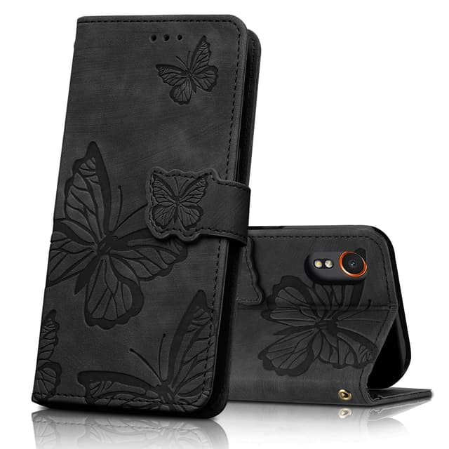 📱 CXTcase Handyhülle für Samsung Galaxy XCover7 Schwarz 🦋
