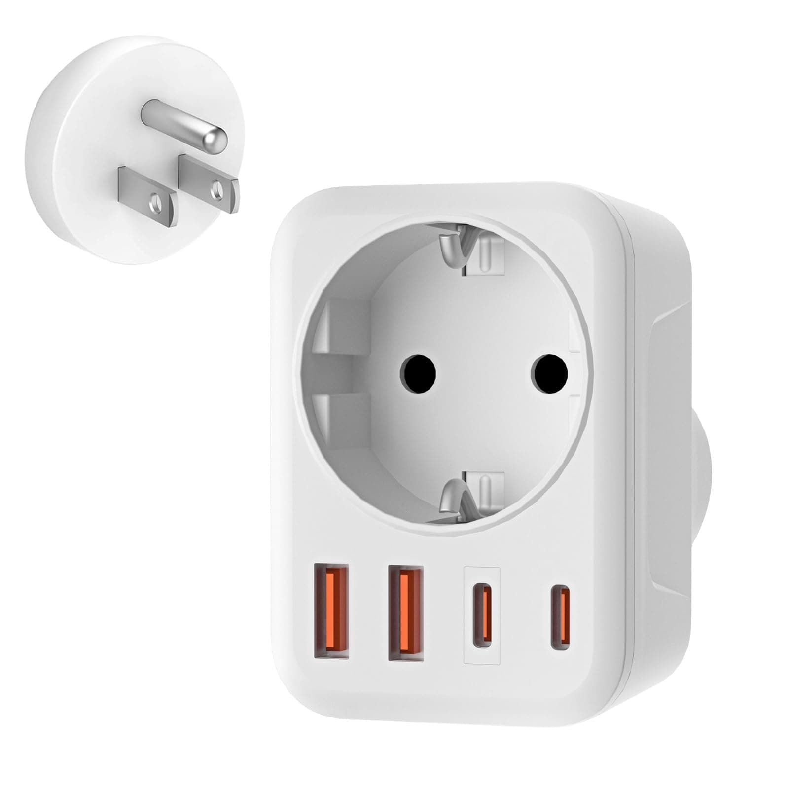 USA Adapter Steckdose, 5-In-1 Adapter für Reisen 🌎🔌