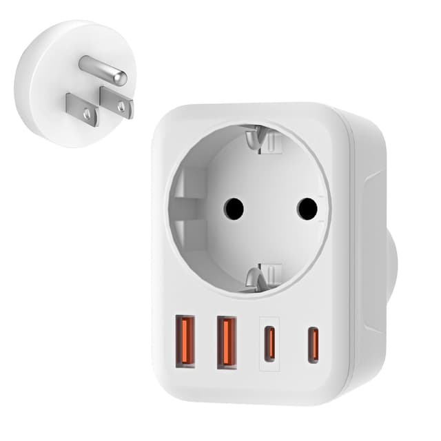 USA Adapter Steckdose, 5-In-1 Adapter für Reisen 🌎🔌