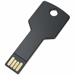 🔑 Uflatek 32GB USB Stick Schlüsselform Schwarz Flash Laufwerk