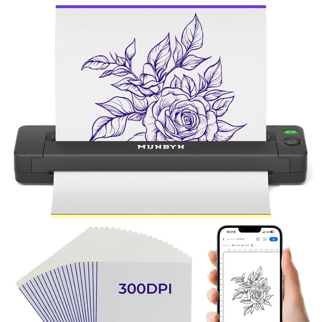 MUNBYN Tattoo Drucker Bluetooth - Deal des Tages! 🖨️💉