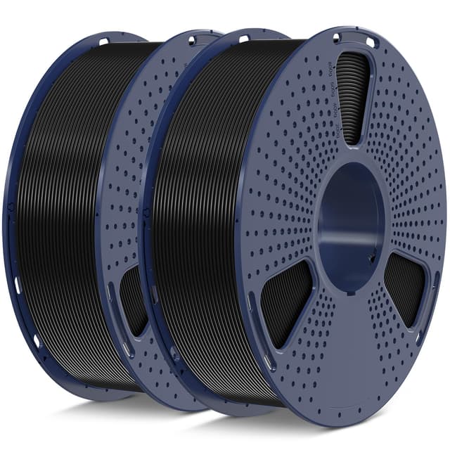 SUNLU PLA Plus 3D Drucker Filament 1.75mm 2kg Schwarz+Schwarz 🌟🖨️