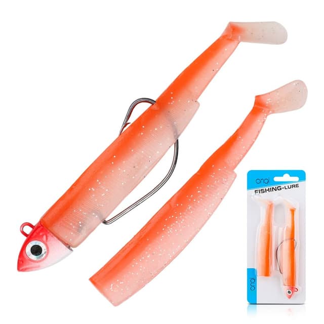 Gummifische mit Jigkopf für Zander | Gummiköder Set 🎣