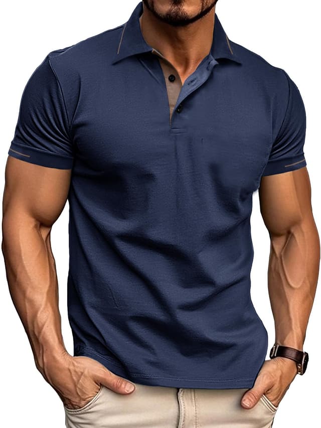 👕🔥 Sale: Comilaka Herren Poloshirt Kurzarm in Marineblau M - Nur 14.99€!