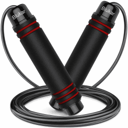 🏋️ Blukar Springseil, Speed Rope Verstellbar mit Hautfreundlichen Schaum Griffen - Angebot