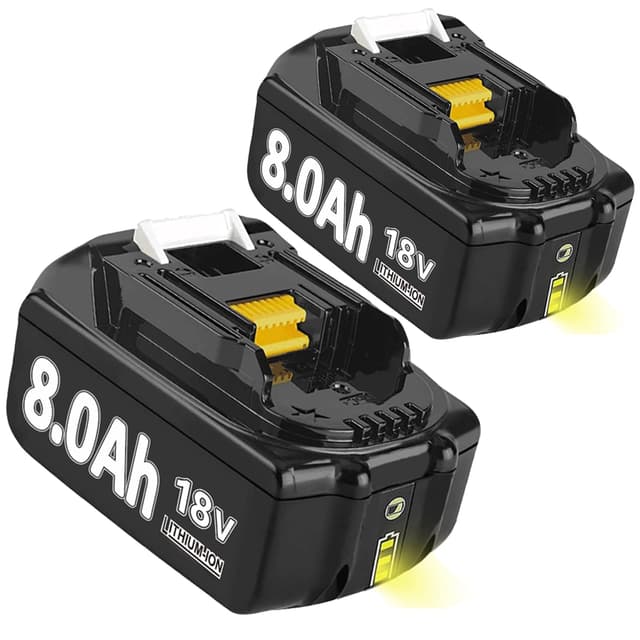 2X 18V 8000mAh Ersatzakku für Makita BL1860B BL1860 BL1840 BL1830 BL1815 BL1835 BL1850B BL1845 BL1860 BL1850 194205-3 LXT-400 mit LED Werkzeugakku 8.0Ah AKKU 🎁🎁