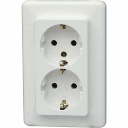 🔌🛍️ Kopp 912613066 Europa Schutzkontakt-Steckdose 2-fach arktis-weiß 5.55€
