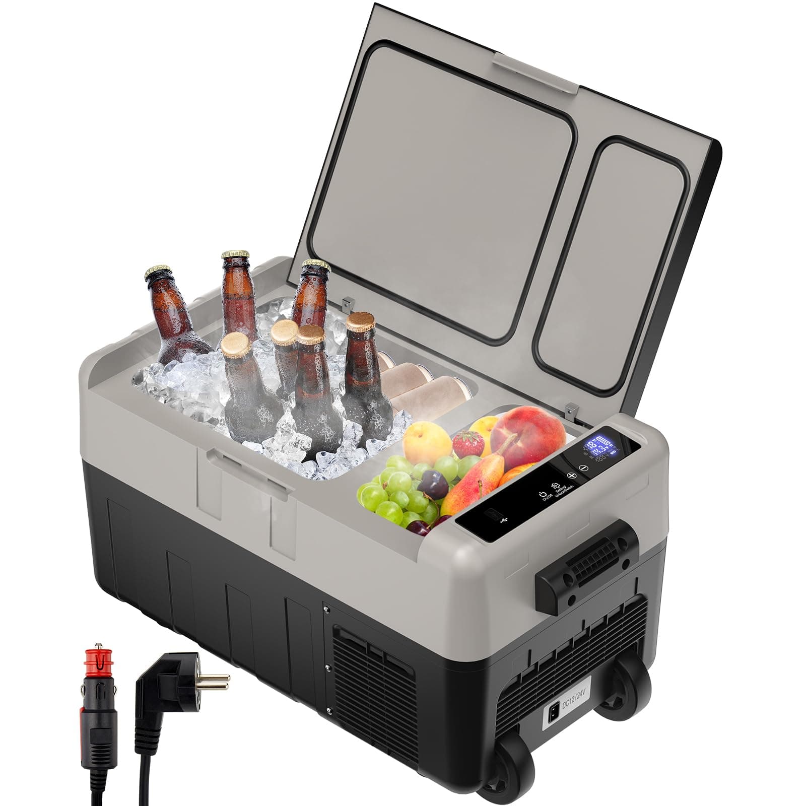 LLIVEKIT Kühlbox, 30 L Kompressorkühlbox, Dual-Zone (-20°C) 🌡️