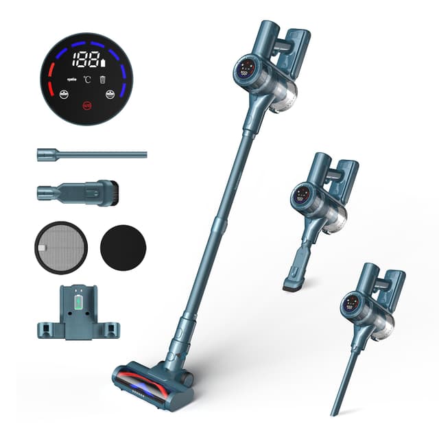 🔥 HAIMEEC Staubsauger mit Hepa Filter - Kabelloser Staubsauger Cordless Vacuum Cleaner 400W 🧹