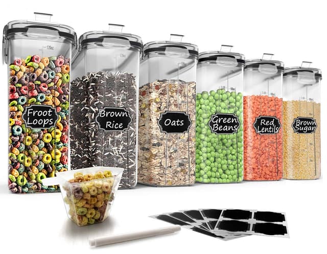 Wildone Müsli-Behälter-Set aus Kunststoff | Luftdichte Frischhaltedosen 🥣🌿
