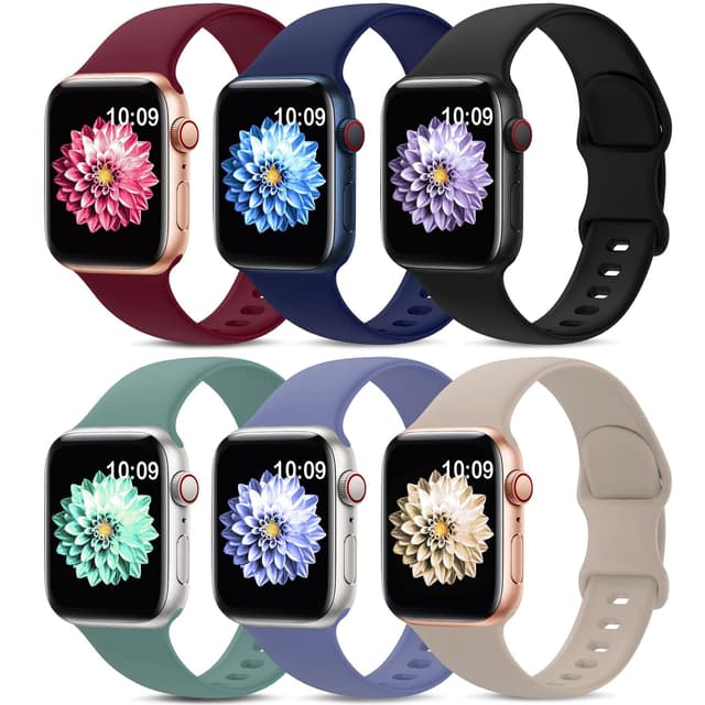 🌟 Angebot: AMSKY 6 Stück Silikon Sport Armbänder für Apple Watch!