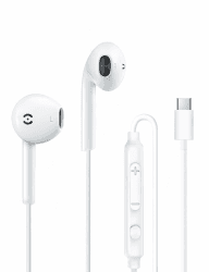 🎧 MAS CARNEY Kopfhörer USB C mit Kabel TH9, In-Ear Earpods USBC mit Mikrofon Kompatible mit iPad Pro,Samsung Galaxy S25 S24 S23 A55 A53,Google Pixel,Huawei, Mi,Oppo Kopfhörer USB C Weiß - Jetzt 15% Rabatt!