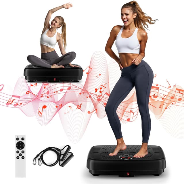 MOSUNY Vibrationsplatte 2025 - Verbesserte Vibrationsplatte mit Doppelmotoren 🏋️‍♂️