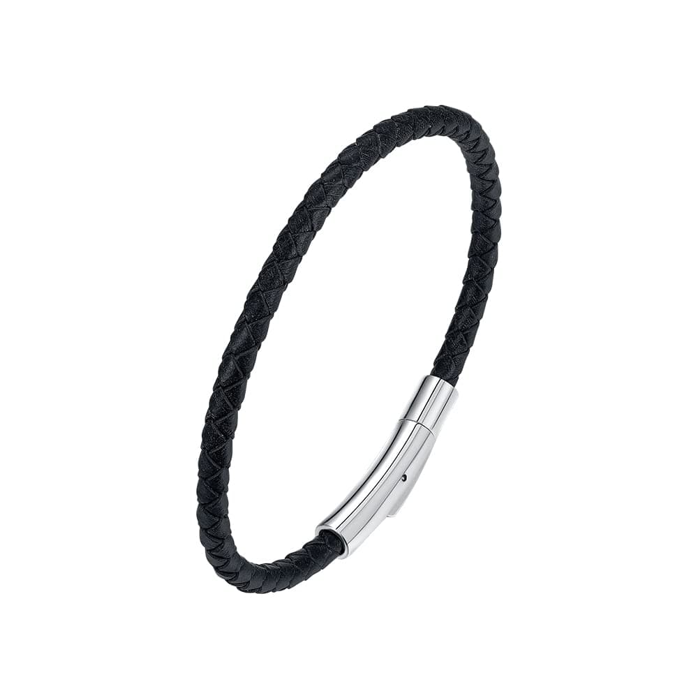 🎁 Viwind Echt Leder Armband für Herren und Damen 4mm breit geflochten 🎁