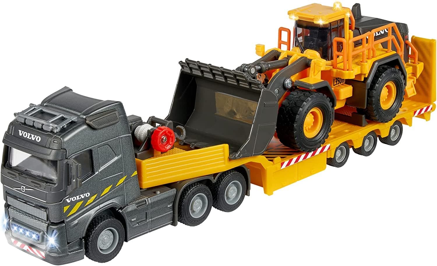 🚚 Majorette - Volvo Baustellen-Truck mit Radlader Spielzeug-LKW 🏗️