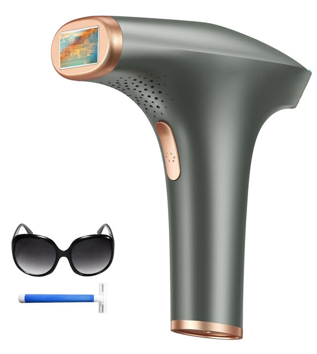 Haarlosy IPL Geräte Haarentfernung Laser - Schmerzfreie Haarentfernungsgerät mit 3 Erweiterte Funktionen HR/SC/RA, 9 Stufen, 999,900 Blitzen zu Hause für Frauen, Männer, Achseln, Bikini, Beine, Körper Schwarz 🌟