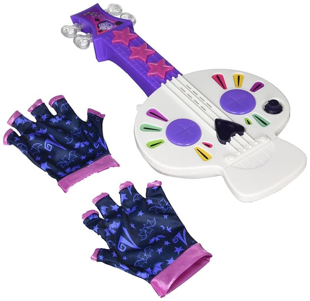 👻🎶 JP Vampirina 78085 Spooktastic Spookylele mit Handschuhe, Spanische Version, Mehrfarbig