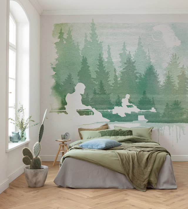 Komar Vlies Fototapete - Star Wars Endor Speeders - Größe: 350 x 280 cm 🚀🌲