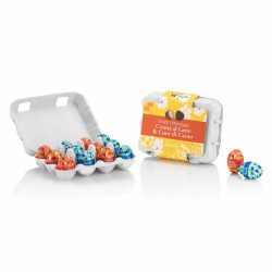 Venchi - Verpackung mit 12 Schokoladeneiern, Gemischte Geschmäcker, Milchcreme und Extra Zartbitter 75%, Glutenfrei, 130 gr, Ostern-Kollektion, Geschenkidee Eihalter Milch und Extra Zartbitter