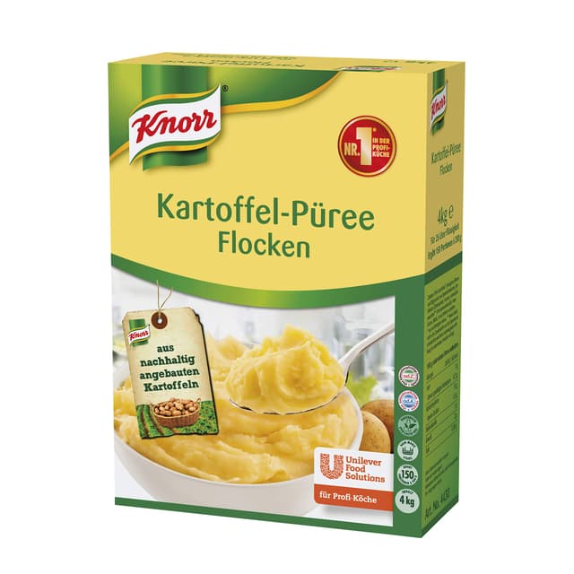 Knorr Kartoffel-Flocken Püree (aus Qualitäts-Kartoffeln) 1er Pack (1 x 4kg) 🥔🍴