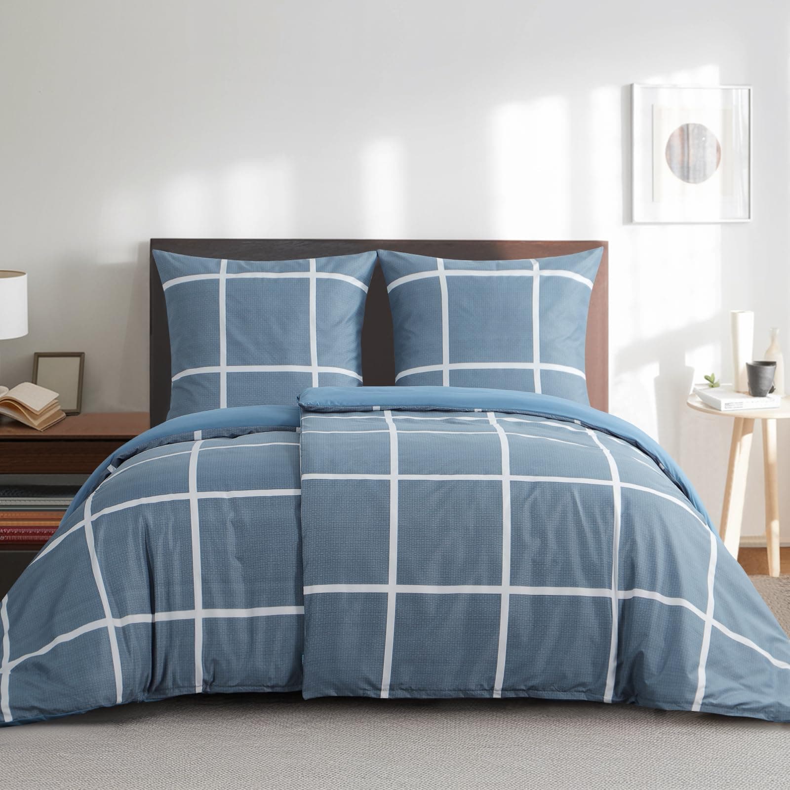 RUIKASI Bettwäsche 135x200 4teilig Denimblau 🛏️🌟