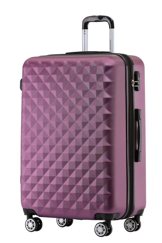 🧳 BEIBYE Zwillingsrollen 2066 Hartschale Trolley Koffer Reisekoffer Gepäck M-L-XL-Set (Violett, XL) - Deal!