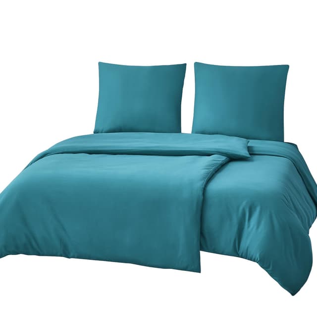 RUIKASI Bettwäsche 135x200 4teilig Türkis - Petrol Mikrofaser Bettwäsche-Sets 🛏️