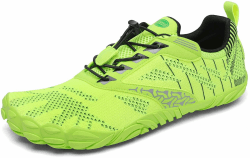 👟 SAGUARO Unisex Minimalistische Barfußschuhe Traillaufschuhe 47 EU Grün Fluoreszierend 🌿