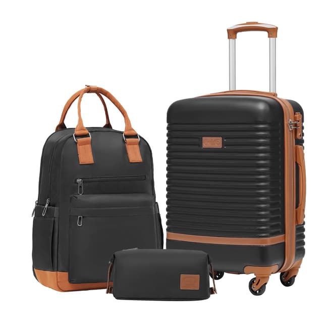 🧳 COOLIFE Koffer Trolley Set - Ideal für Geschäftsreisen oder Urlaub ✈️
