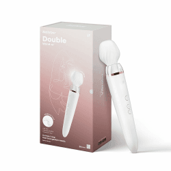 Satisfyer Double Wand-er Connect App Massager XXL 🌟 Extra starker Vibrator mit App-Steuerung 📱 Wasserdicht (IPX7) & aus Silikon 👌 Körpermassage & erotische Stimulation 💖 Frau Toy