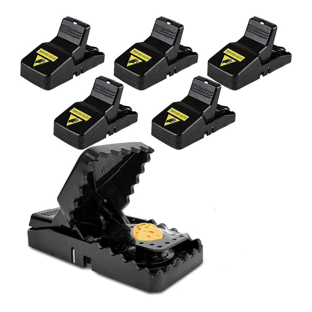 🐭🔨 T stdclass Mäusefalle 6er Set Mausefalle - Wiederverwendbar Schlagfalle Profi Rattenfalle Mouse Trap 🏡🌿