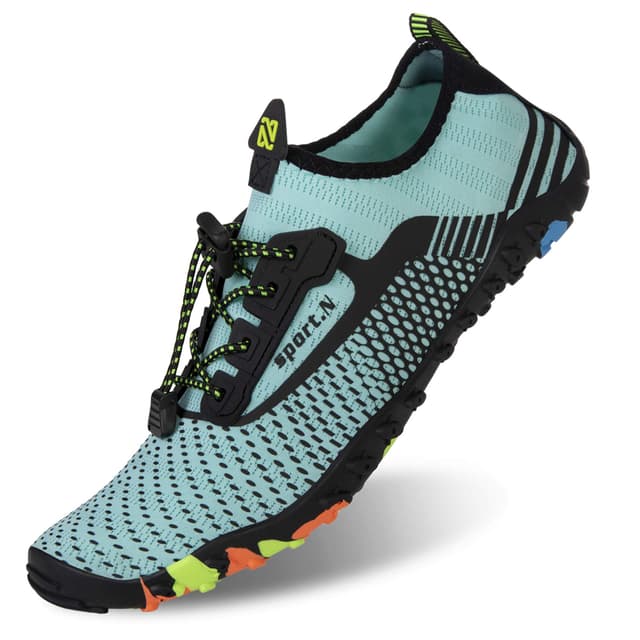 🌊🦄 IceUnicorn Strandschuhe Badeschuhe Damen Herren Schwimmschuhe Aquaschuhe Sommer Schnell Trocknend Surfschuhe 40 EU Turkis