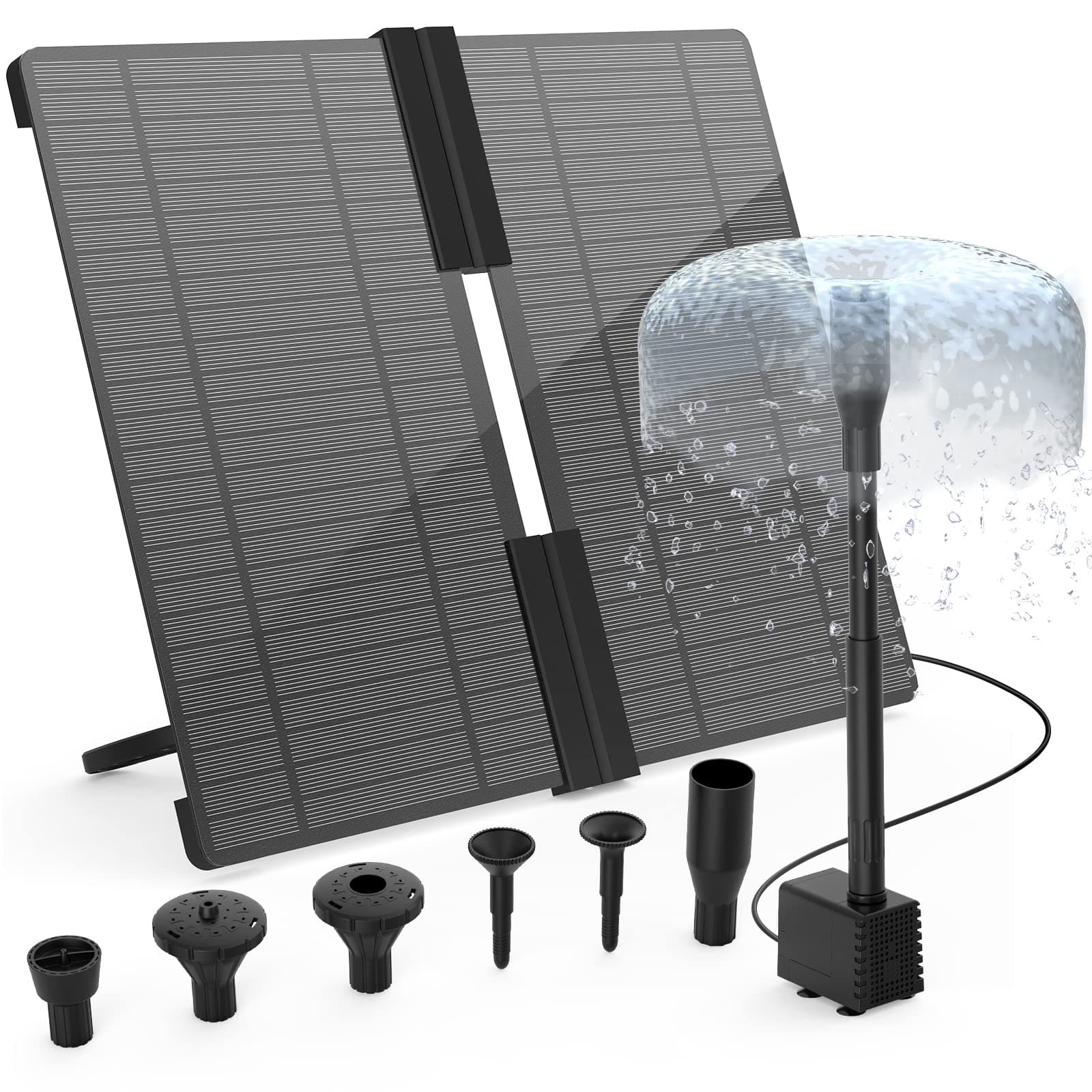 🌞🌿 AISITIN 20W Solar Springbrunnen - Neuestes Upgrade 2024 🌊🪴