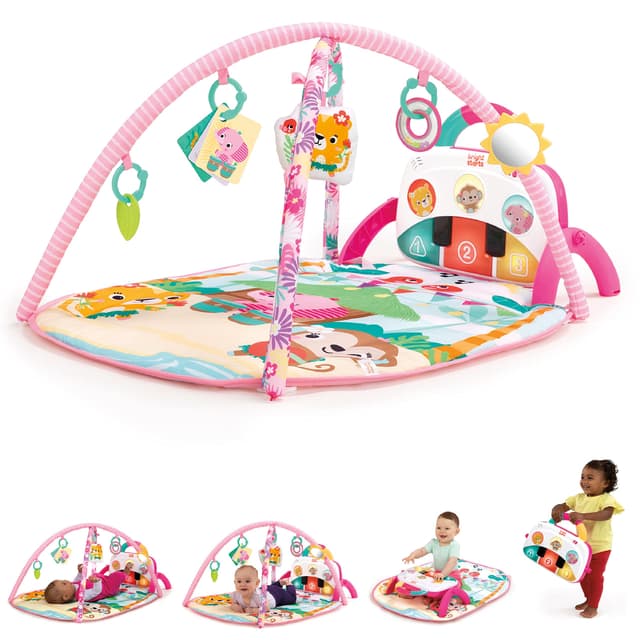 🎶🥁 Unterhaltungsreicher 4-in-1 Groovin’ Kicks Piano und Drum Activity Gym Play Mat Deal!