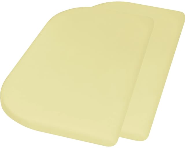 🛏️🌟 Angebot: Jersey-Spannbettlaken 89x51 cm 2er Pack, Gelb