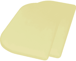 🛏️🌟 Angebot: Jersey-Spannbettlaken 89x51 cm 2er Pack, Gelb