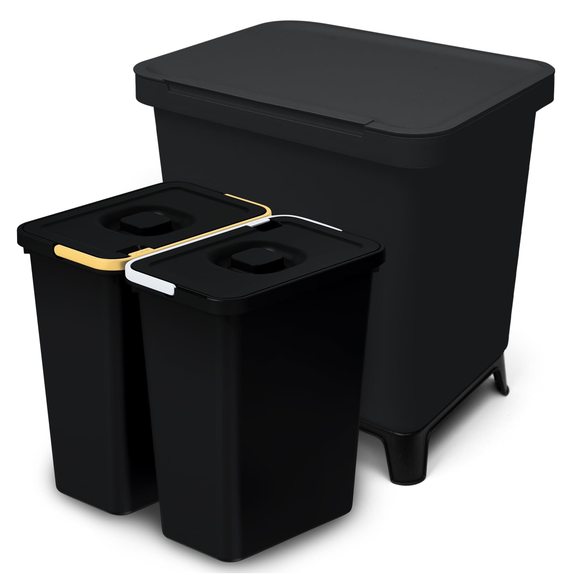 🏡 YourCasa Mülleimer Küche 2 Fächer [20L] im exklusiven Design 🗑️