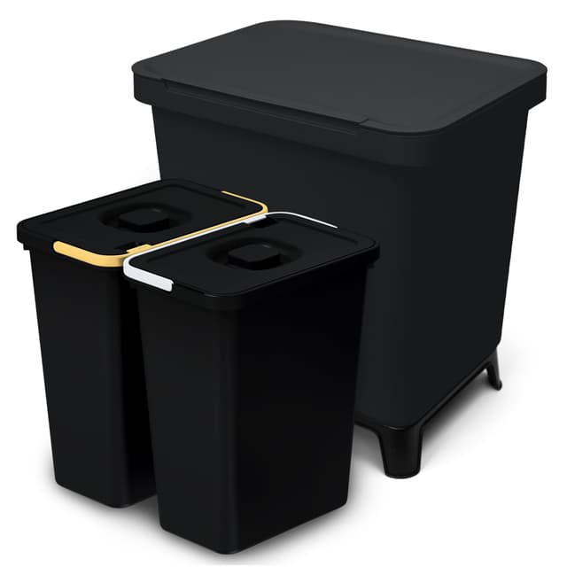 🏡 YourCasa Mülleimer Küche 2 Fächer [20L] im exklusiven Design 🗑️
