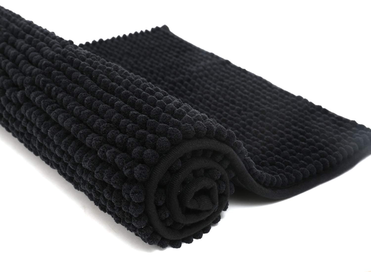Pincy Rutschfeste Chenille Badematte - 40 x 60 cm Zottelige Mikrofaser-Badematte - Schnell Wasserabsorbierend