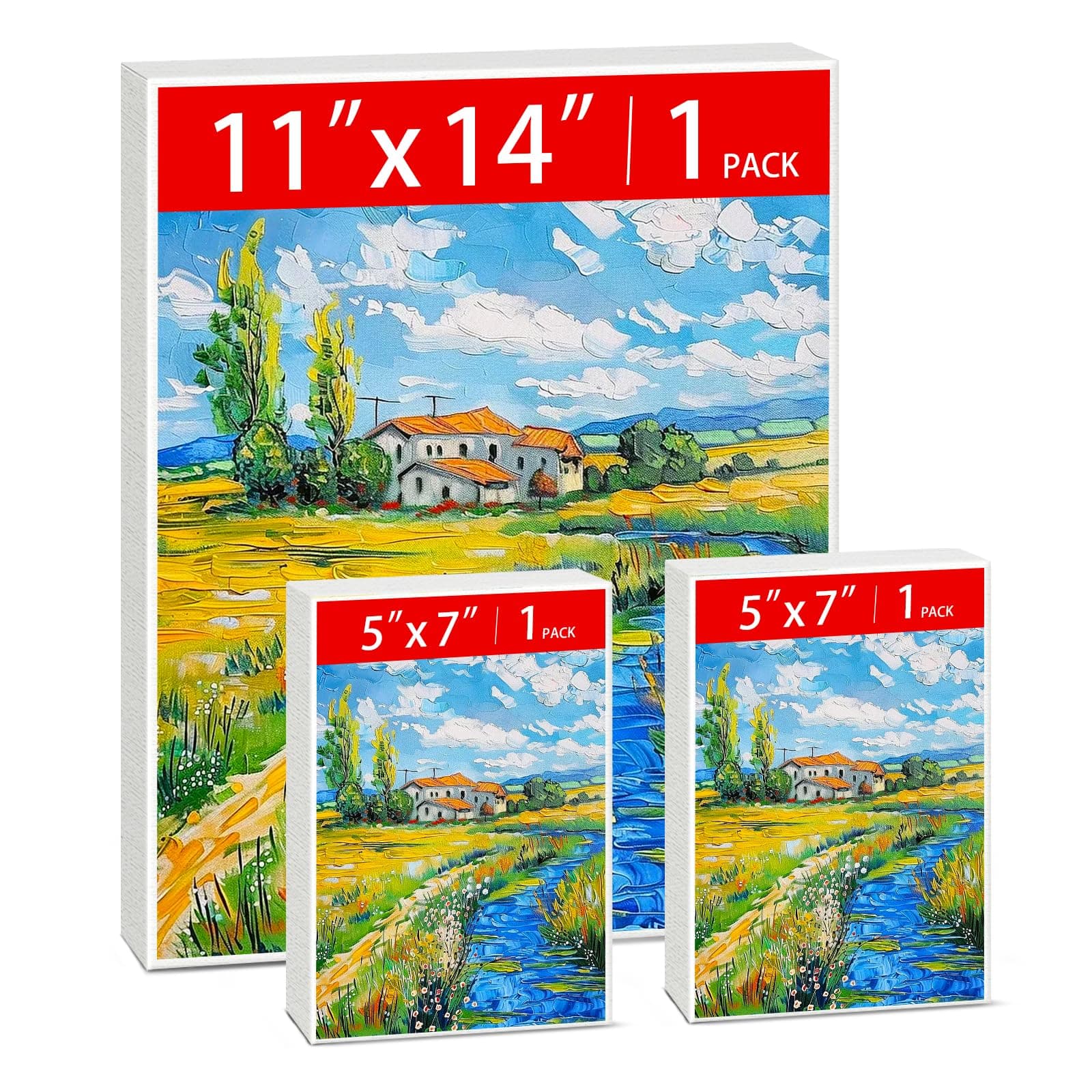 🎨 MicoSim 3 Pack gestreckte Leinwand für Malerei 🖌️