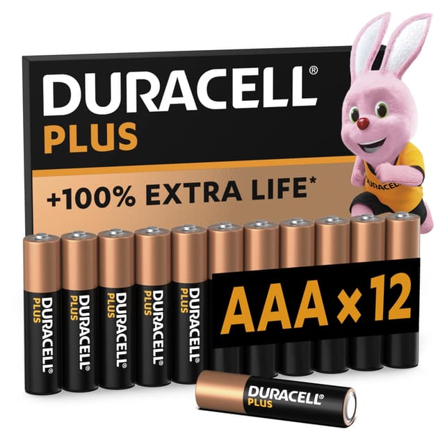 Duracell Plus Batterien AAA, 12 Stück 🚀🔋