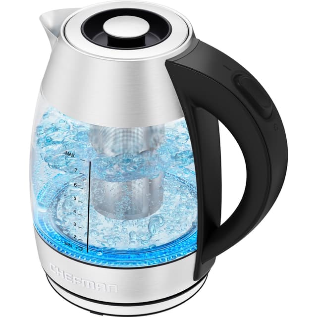 Chefman Elektrischer Wasserkocher Glas mit Teesieb 🍵🔥