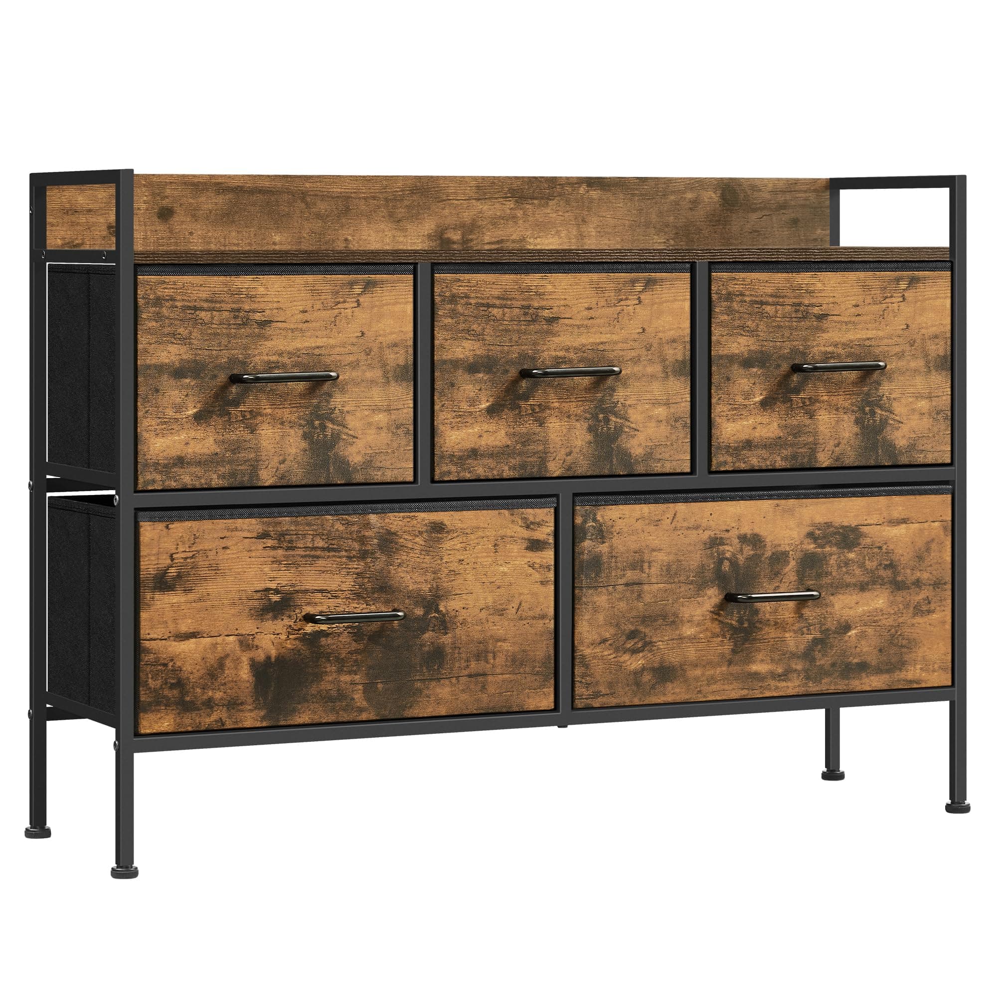 SONGMICS Kommode mit 5 Stoffschubladen 😍🌿🛋️