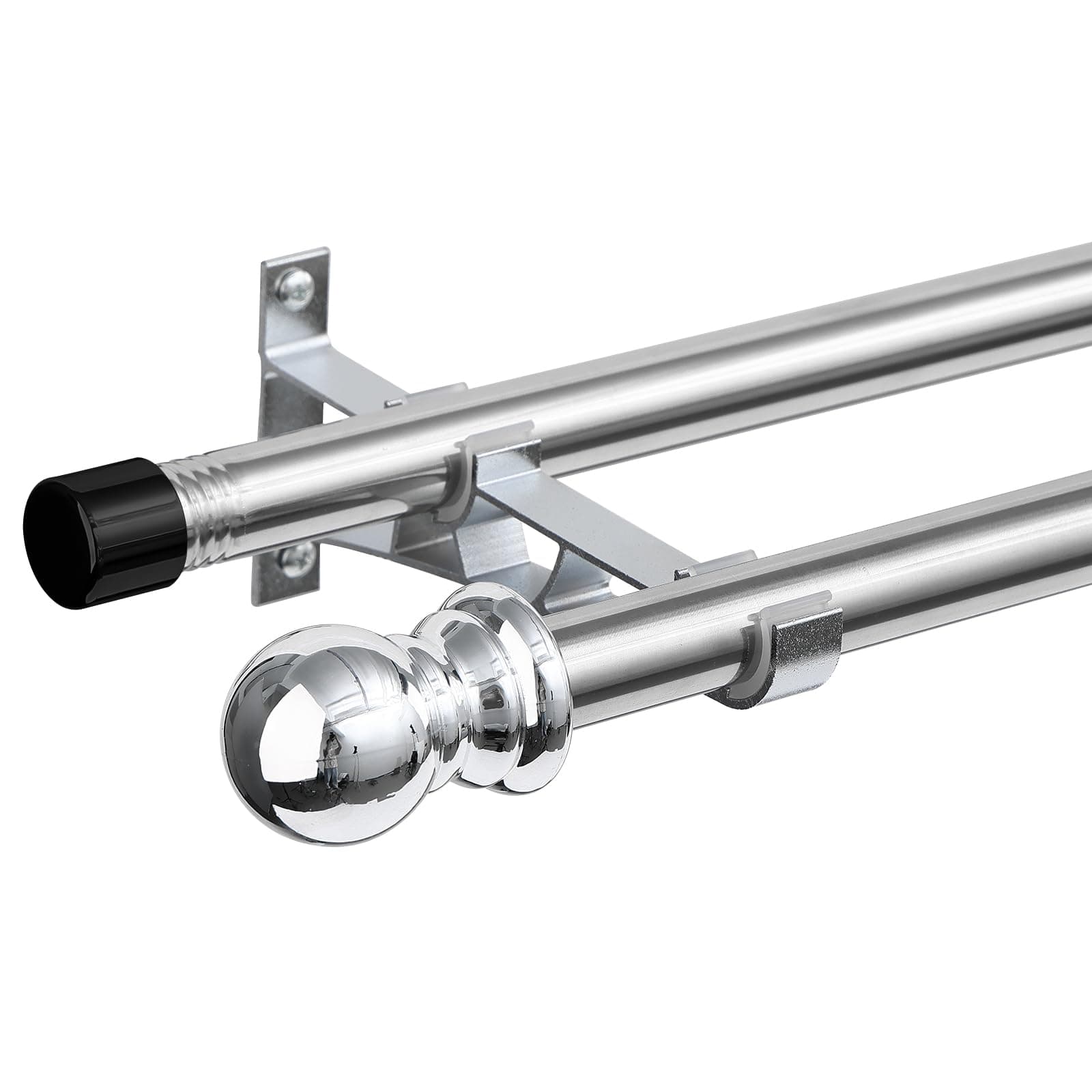 Doppelte Vorhangstangen für Fenster 76-223 cm 🏡