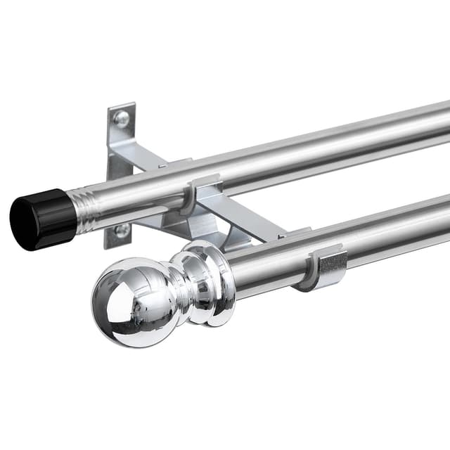 Doppelte Vorhangstangen für Fenster 76-223 cm 🏡